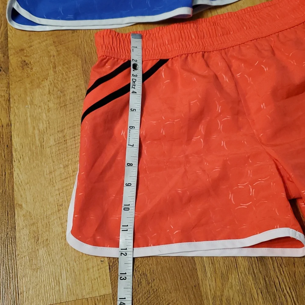 Fila Sport Girls 2 Pack Lightweight Athletic Shorts Size 14 Blue And Dayglo Pink